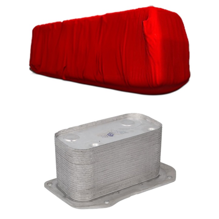 Radiator racire ulei SAME EXPLORER 3 din 2007-2009 KW 71 CP 96 CMC 4038, Auto, din aluminiu, 4x Stickere auto cu SAME