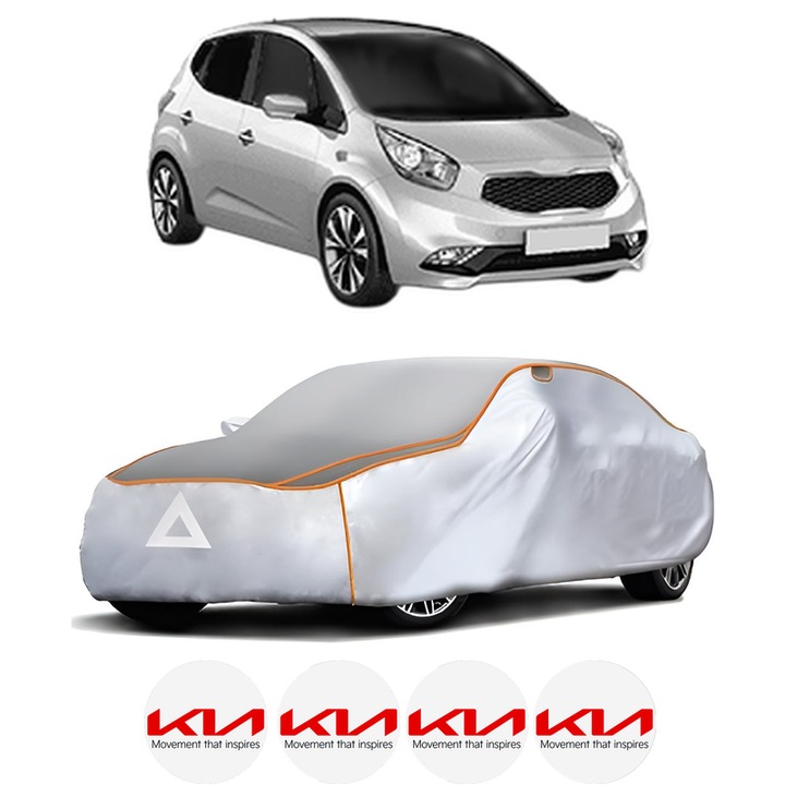 Husa Prelata Antigrindina Auto KIA VENGA Hatchback Van (YN) din 2015, Protectie auto contra intemperiilor la grindina, Waterproof, 4x Stickere auto KIA