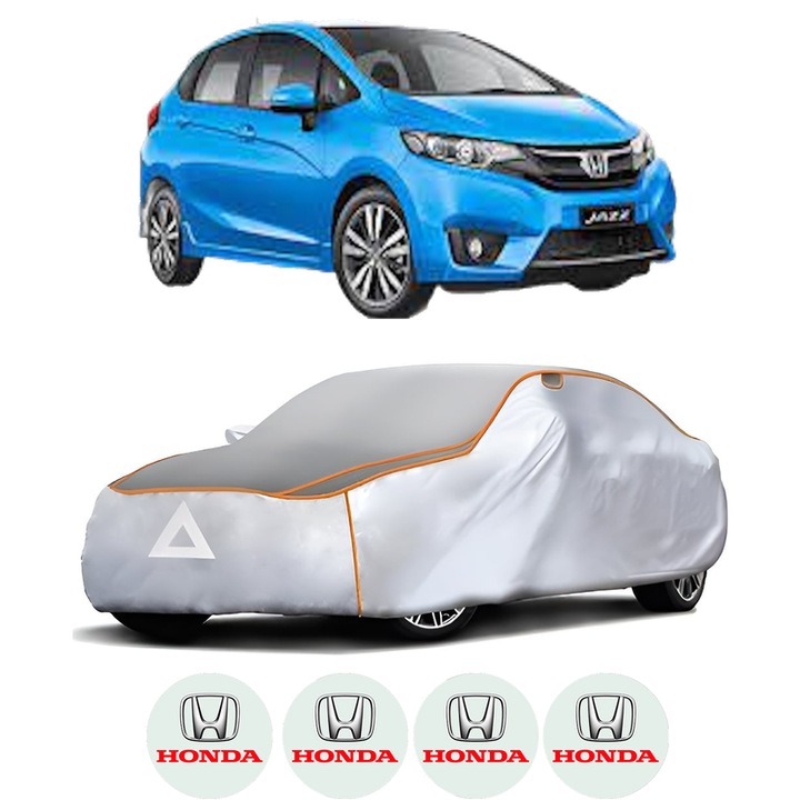 Husa Prelata Antigrindina Auto HONDA JAZZ IV (GK_) din 2015, Protectie auto contra intemperiilor la grindina, Waterproof, 4x Stickere auto HONDA