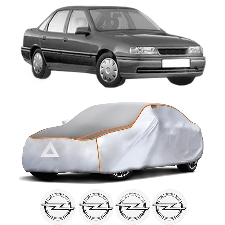 Husa Prelata Antigrindina Auto OPEL VECTRA A (J89) din 1988-1995, Protectie auto contra intemperiilor la grindina, Waterproof, 4x Stickere auto OPEL