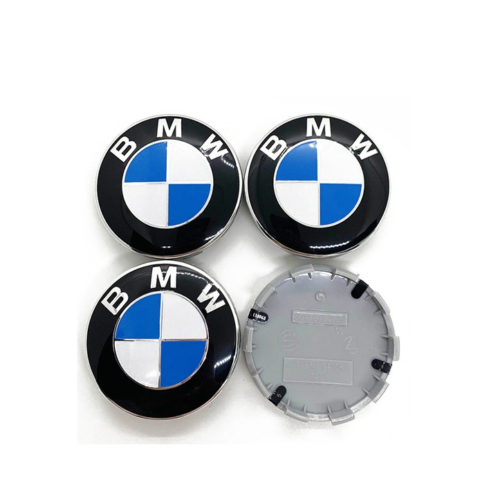 Set de 4 capace pentru butuci roti, SuooTci, 68 mm, pentru BMW, aliaj