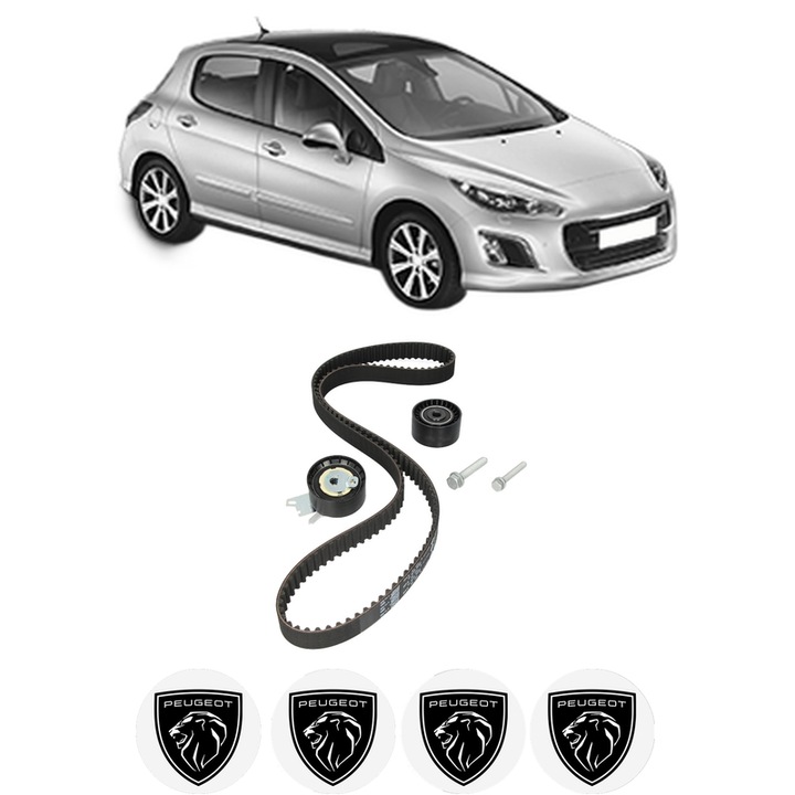 Set kit distributie PEUGEOT 308 I (4A_, 4C_) 2.0 Bioflex din 2008-2012 KW 103 CP 140 CMC 1997, Auto, INA, 4 Stickere auto cu PEUGEOT