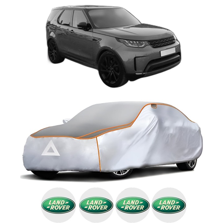 Husa Prelata Antigrindina Auto LAND ROVER DISCOVERY V (L462) din 2016-2020, Protectie auto contra intemperiilor la grindina, Waterproof, 4x Stickere auto LAND ROVER