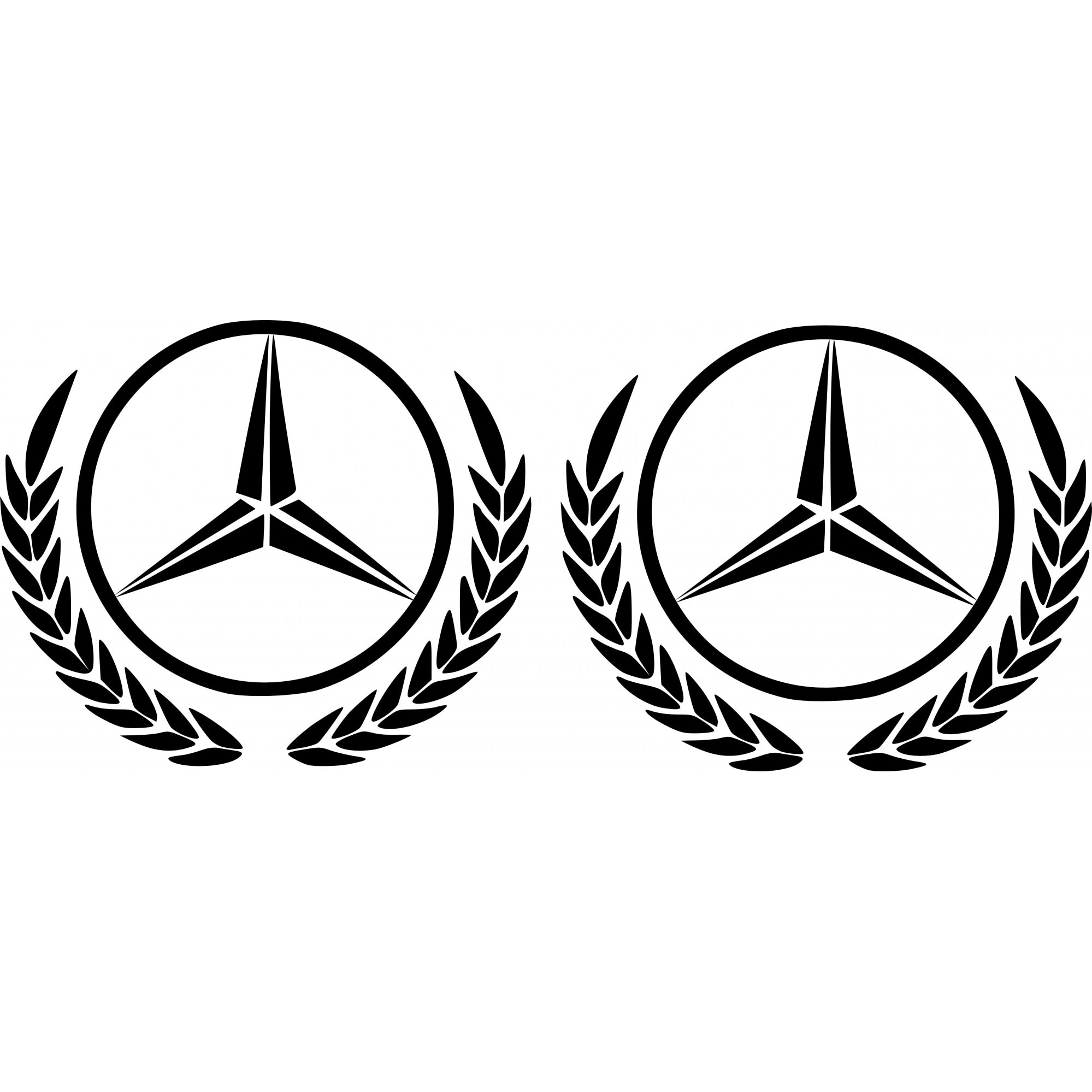 Set Stickere Mercedes Sprinter, 2 buc 50 cm Alb