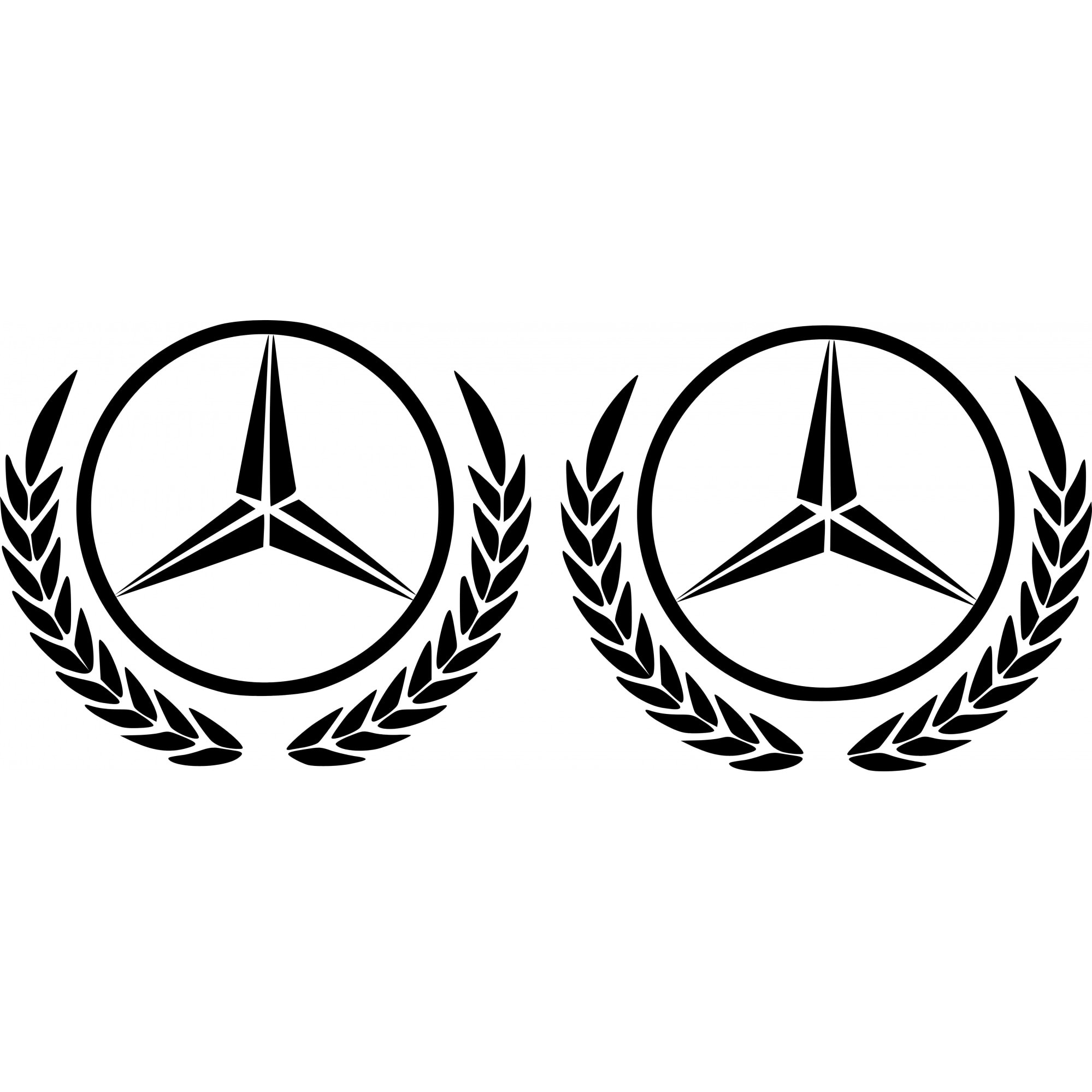 Set Stickere Mercedes Sprinter, 2 buc 50 cm Negru