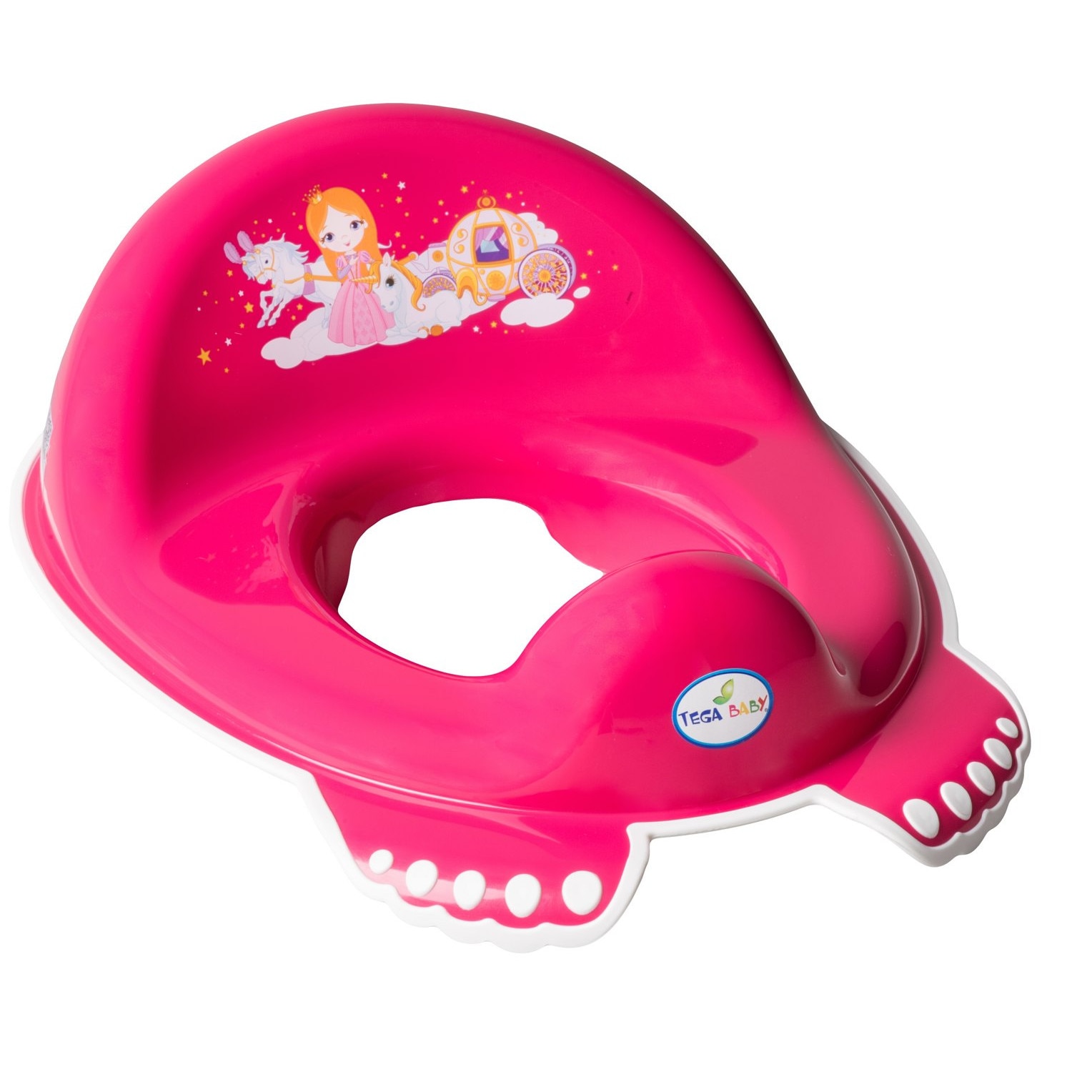 Reductor toaleta antiderapant Printesa Roz copii, bebelusi