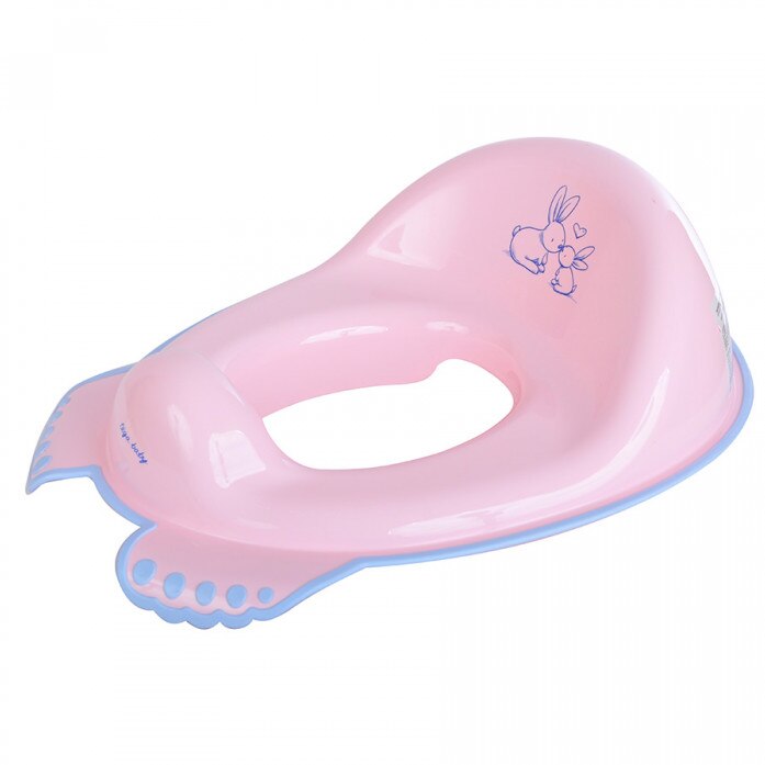Reductor toaleta antiderapant Iepuras Roz copii, bebelusi