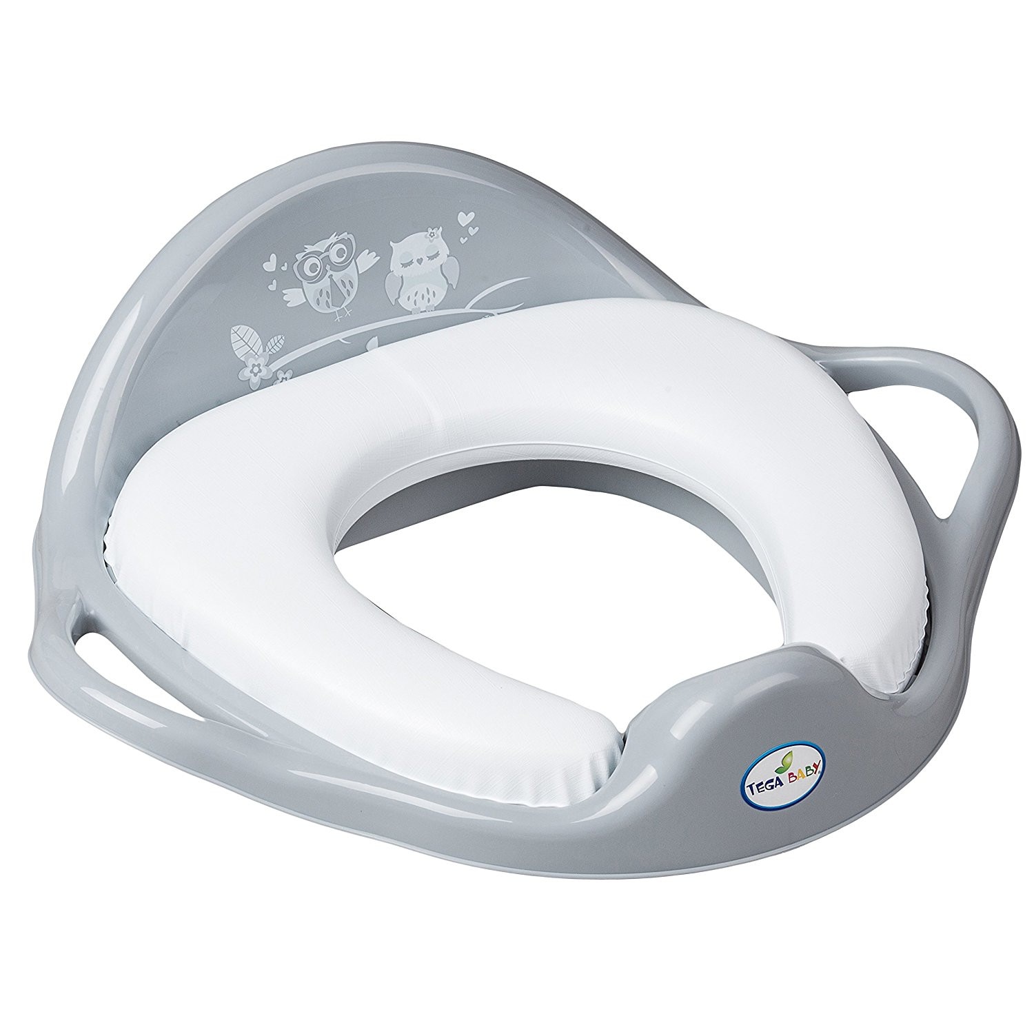 Reductor toaleta moale Bufnita Gri copii, bebelusi