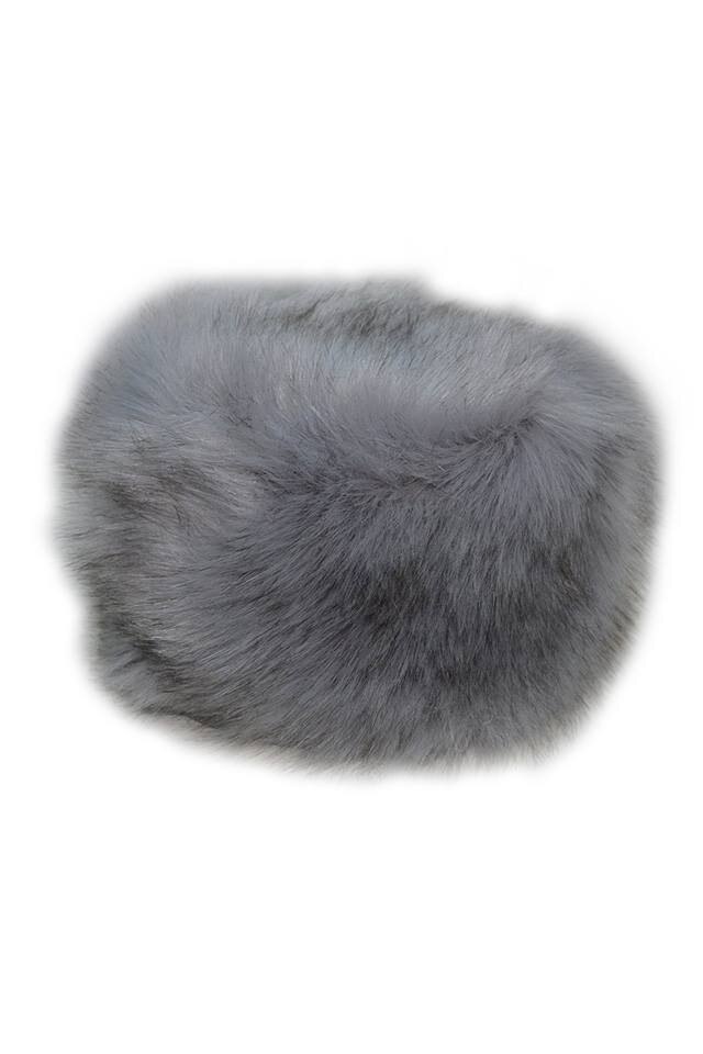 Caciula de iarna din blanita moale, interior captusit,D&J Exclusive,gri, universala