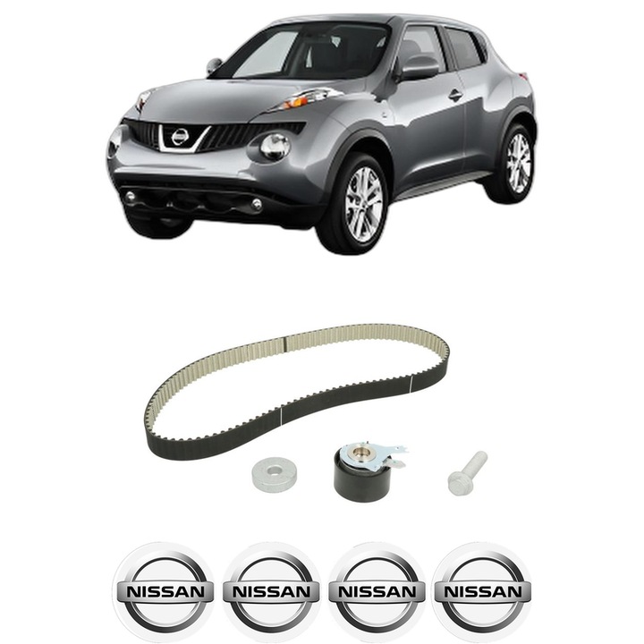 Set kit distributie NISSAN JUKE Van (F15) dCi din 2010-2019 KW 81 CP 110 CMC 1461, Auto, SKF, 4 Stickere auto cu NISSAN