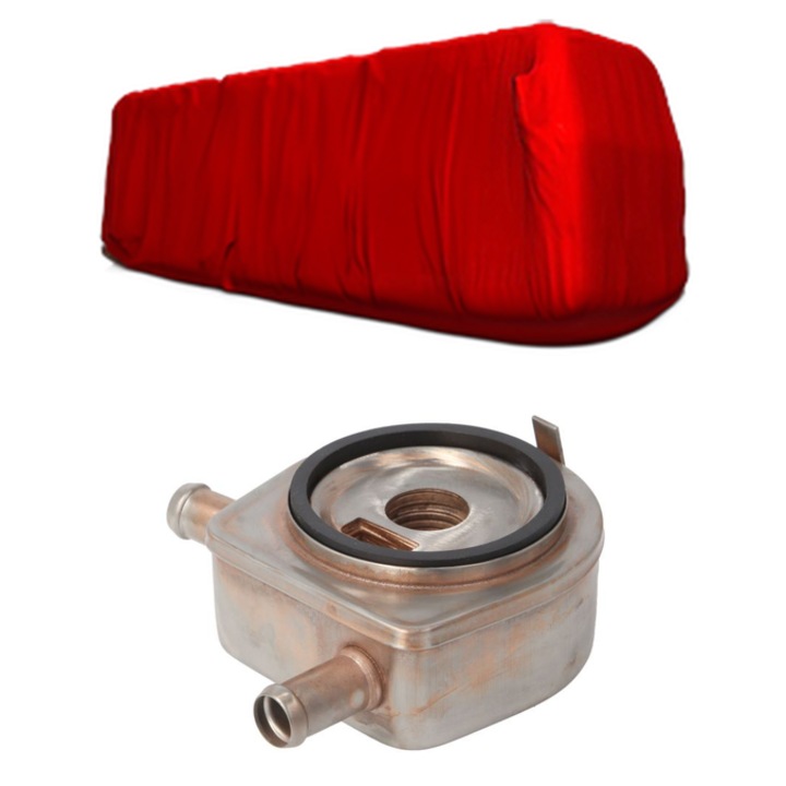 Radiator racire ulei KUBOTA KX, Auto, din aluminiu, 4x Stickere auto cu KUBOTA