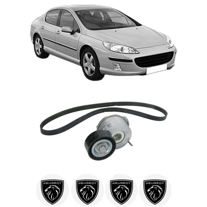 Set kit distributie PEUGEOT 407 (6D_) 2.0 HDi (6DRHHA) din 2009-2010 KW 120 CP 163 CMC 1997, Auto, INA, 4 Stickere auto cu PEUGEOT