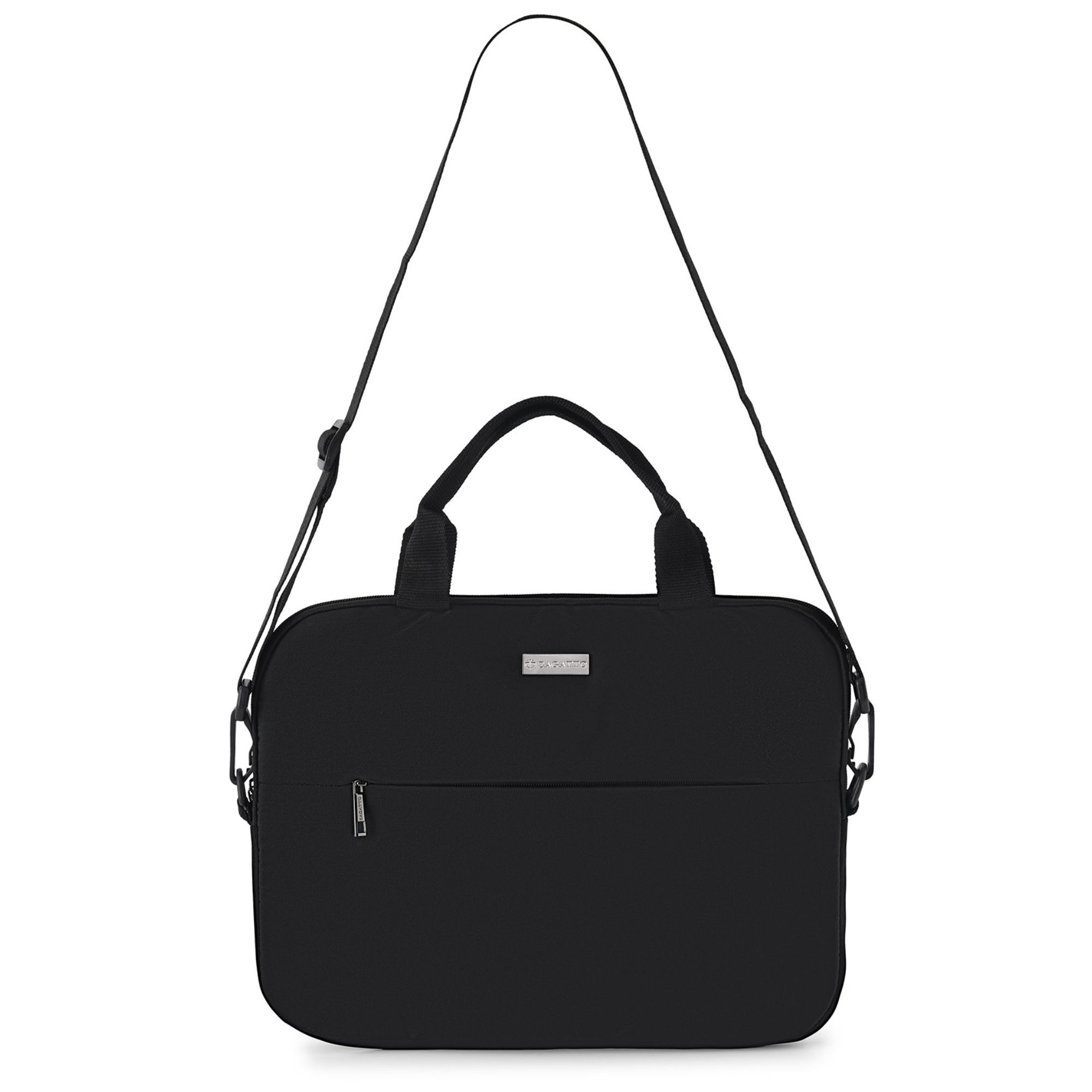Geantă laptop Zagatto ZG992, impermeabilă, cu curea de umăr reglabilă, neagră, 41x32x2.5cm