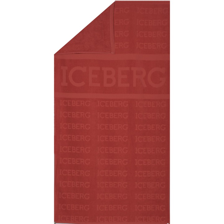 Prosop ICEBERG ICE4MTW01, rosu, 90x170cm, 100% bumbac