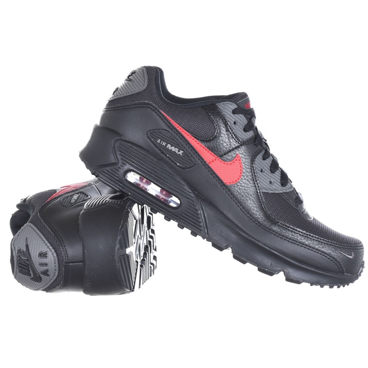 Мъжки спортни обувки Nike Air Max, синтетика/текстил, черно/червено, 38.5 EU