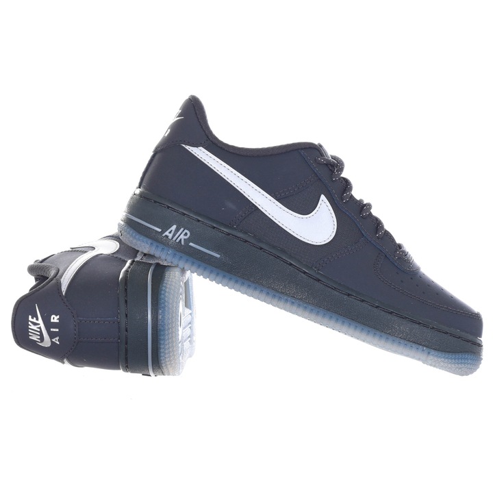 Pantofi sport barbati Nike Air Force, piele naturala, bleumarin/alb, 38.5 EU