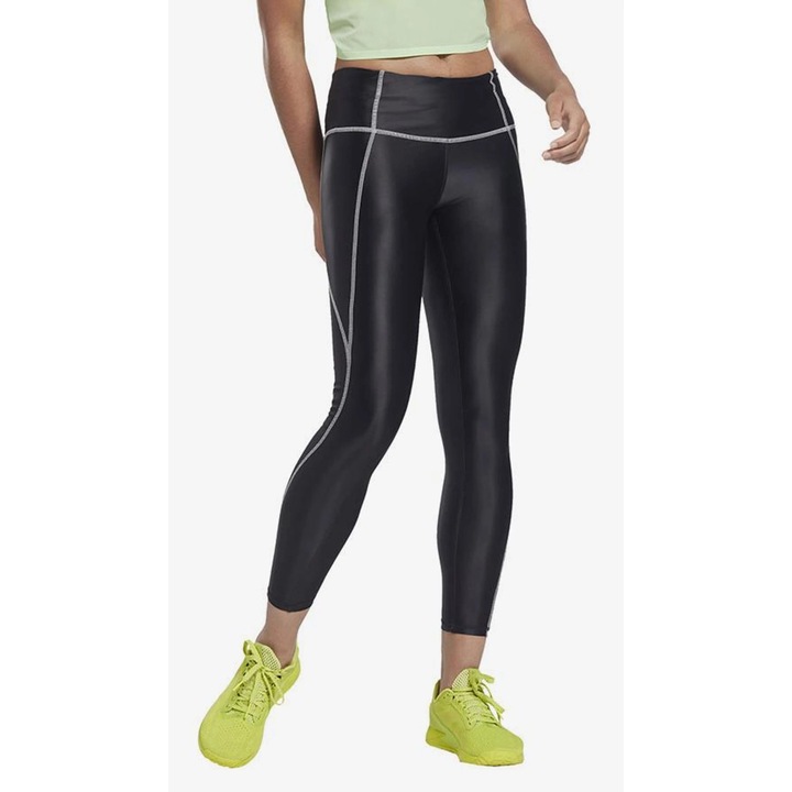 Női sport leggings H51835, Reebok, Poliamid/elasztán, Fekete