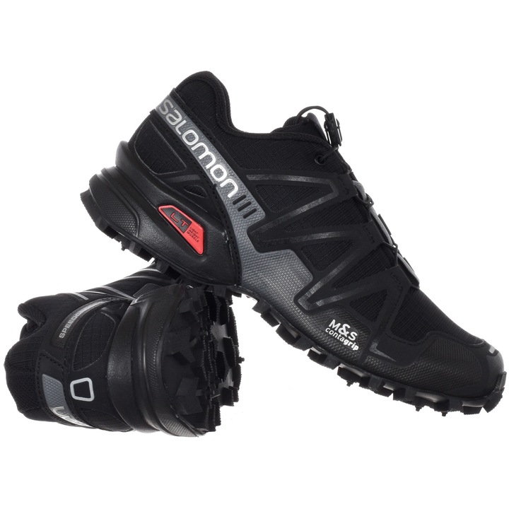 Pantofi sport barbati Salomon, negru, material sintetic, 36 2/3 EU