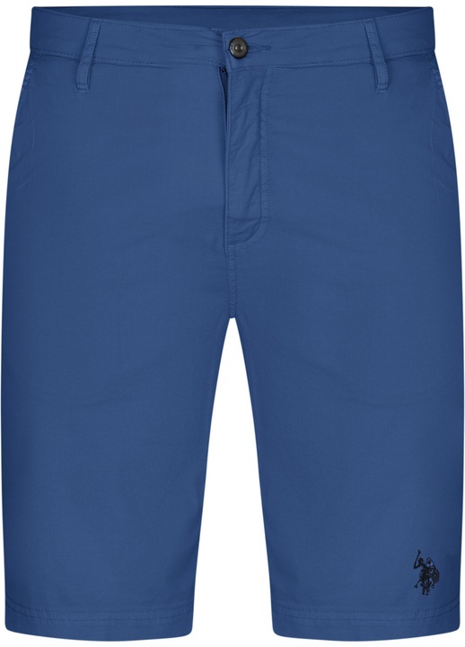Pantaloni scurti barbati, U.S. Polo bumbac/elastan, Albastru