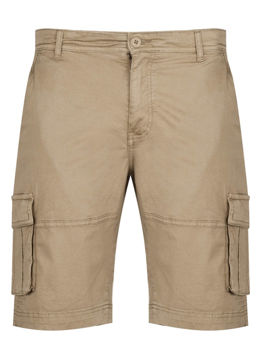 Pantaloni scurti barbati, U.S. Polo Assn., bumbac/elastan, Bej