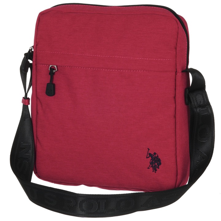 Geanta U.S. Polo Assn., KNOCK-IN MEDIUM, rosie, 27x24x4,5cm, cu curea reglabila