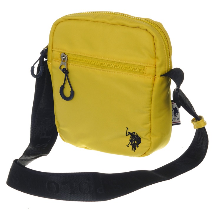 Geanta U.S. Polo Assn. BIGFORK SMALL, galben, 21x16x4cm, 100% nylon, cu curea reglabila