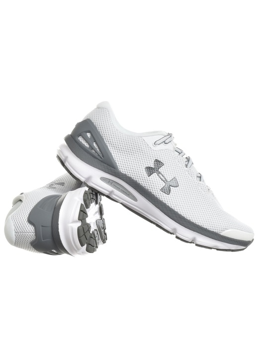 Férfi sportcipő, Under Armour, textil, fehér/szürke, 44.5 EU