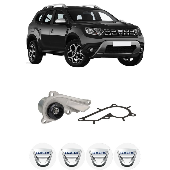 Pompa apa DACIA DUSTER (HM_) 1.0 TCe 90 (HMM6) din 2021 KW 67 CP 91 CMC 999, Auto, HEPU, 4x Stikere auto cu DACIA