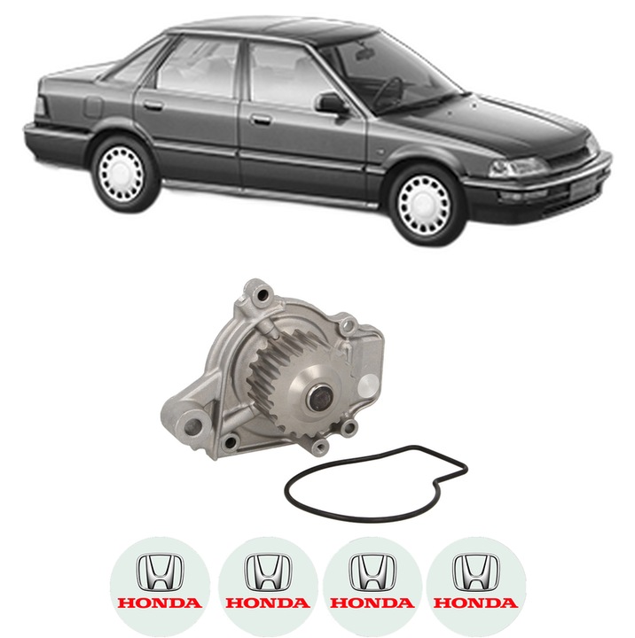 Pompa apa HONDA CONCERTO Saloon (HWW) 1.6 i 16V din 1989-1995 KW 90 CP 122 CMC 1590, Auto, HEPU, 4x Stikere auto cu HONDA