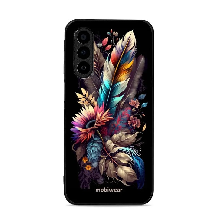 Husa telefon Mobiwear Glossy pentru Samsung Galaxy A17 / A17 5G, design floral, rezistent la socuri, multicolor