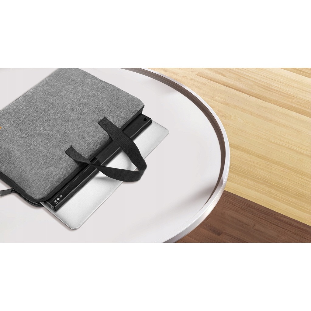 Geanta Pentru Laptop, Zeuslap, Rezistenta La Socuri, Rezistenta La Zgarieturi, Constructie Usoara, Ferma De Inalta Calitate, 18.5 x 0.5 x 1.5 cm, Gri