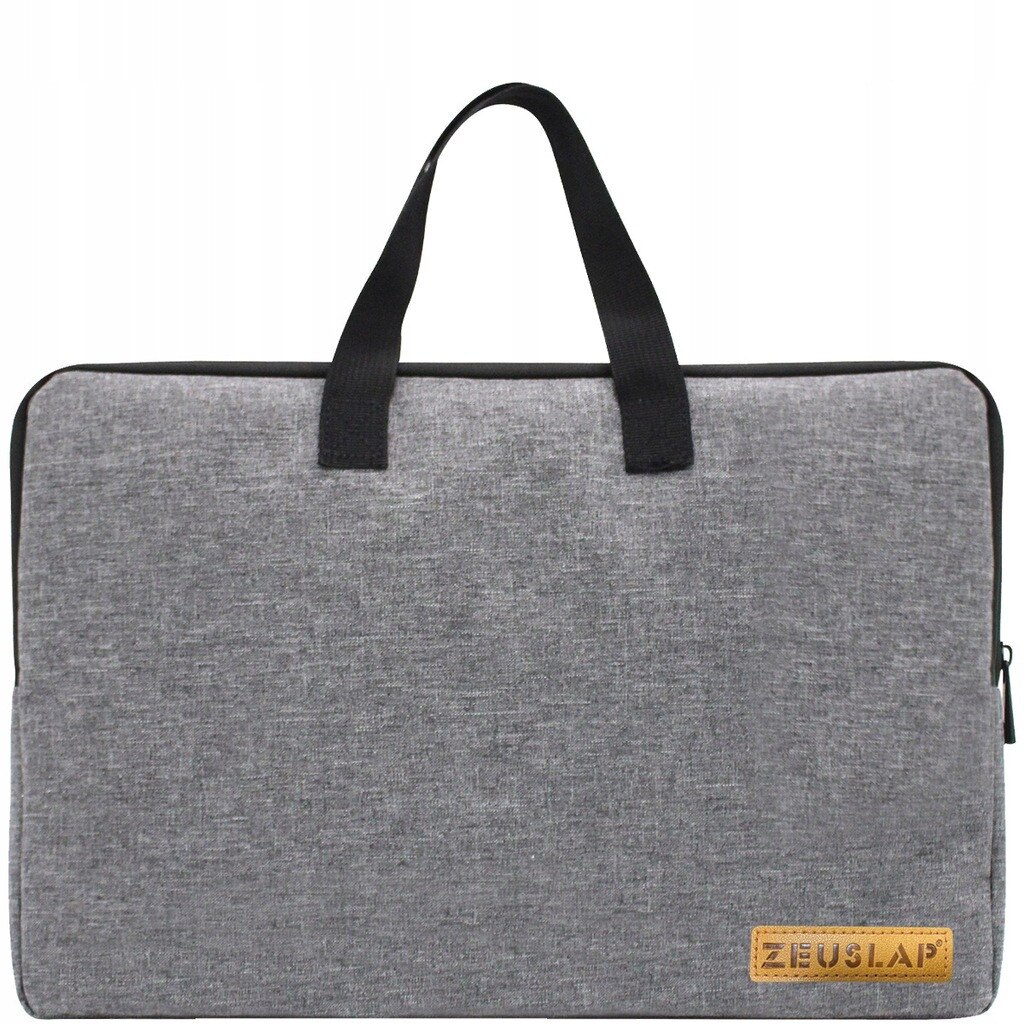 Geanta Pentru Laptop, Zeuslap, Rezistenta La Socuri, Rezistenta La Zgarieturi, Constructie Usoara, Ferma De Inalta Calitate, 18.5 x 0.5 x 1.5 cm, Gri