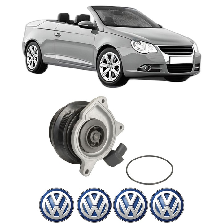 Pompa apa Volkswagen EOS (1F7, 1F8) 1.4 TSI din 2008-2015 KW 118 CP 160 CMC 1390, Auto, HEPU, 4x Stikere auto cu Volkswagen