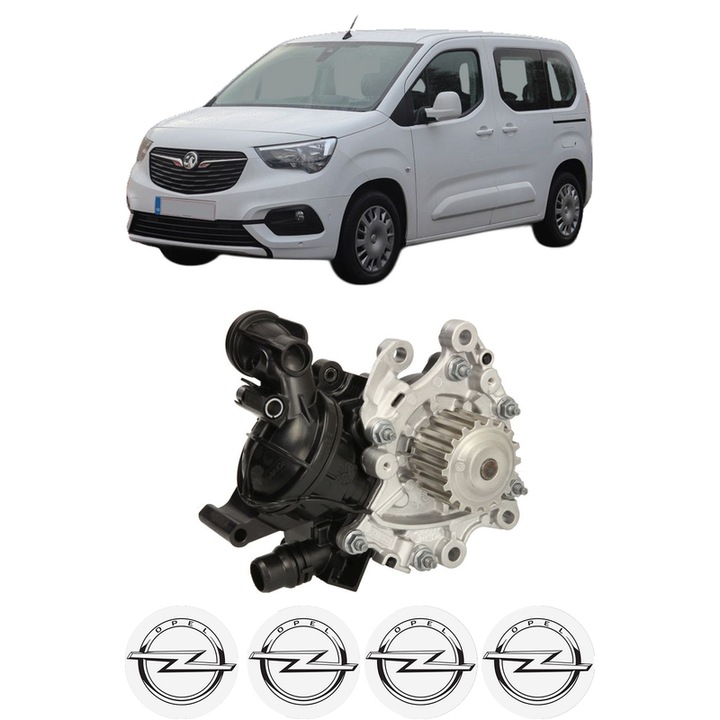 Pompa apa OPEL COMBO E Tour / Life (K9) 1.5 din 2018 KW 96 CP 131 CMC 1499, Auto, HEPU, 4x Stikere auto cu OPEL