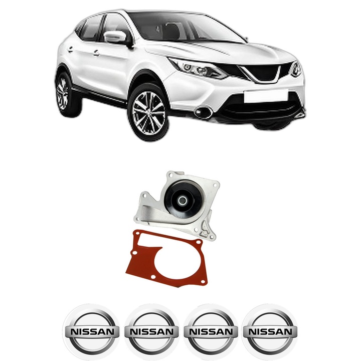 Pompa apa NISSAN QASHQAI II (J11, J11_) 1.5 dCi din 2018 KW 85 CP 116 CMC 1461, Auto, HEPU, 4x Stikere auto cu NISSAN