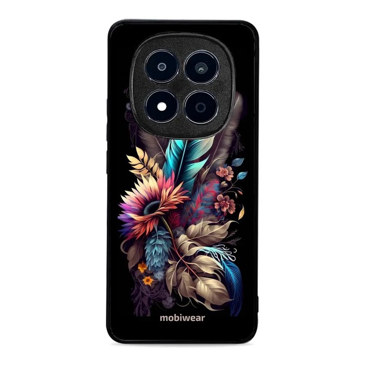 Калъф за телефон Mobiwear Glossy, за Xiaomi Redmi Note 15 Pro 5G, флорален дизайн, многоцветен, материал пластмаса и TPU