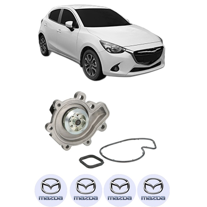 Pompa apa MAZDA 2 Hatchback (DL, DJ) 1.5 SKYACTIV-G M Hybrid din 2019 KW 66 CP 90 CMC 1496, Auto, HEPU, 4x Stikere auto cu MAZDA