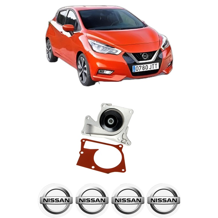 Pompa apa NISSAN MICRA V (K14) 1.5 DCI din 2016 KW 66 CP 90 CMC 1461, Auto, HEPU, 4x Stikere auto cu NISSAN