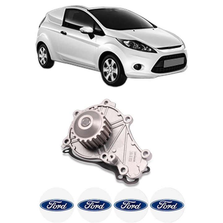 Pompa apa FORD FIESTA VI Van 1.5 TDCi din 2012-2017 KW 55 CP 75 CMC 1499, Auto, HEPU, 4x Stikere auto cu FORD
