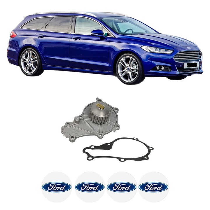 Pompa apa FORD MONDEO V Turnier (CF) 1.5 TDCi din 2015 KW 88 CP 120 CMC 1499, Auto, HEPU, 4x Stikere auto cu FORD