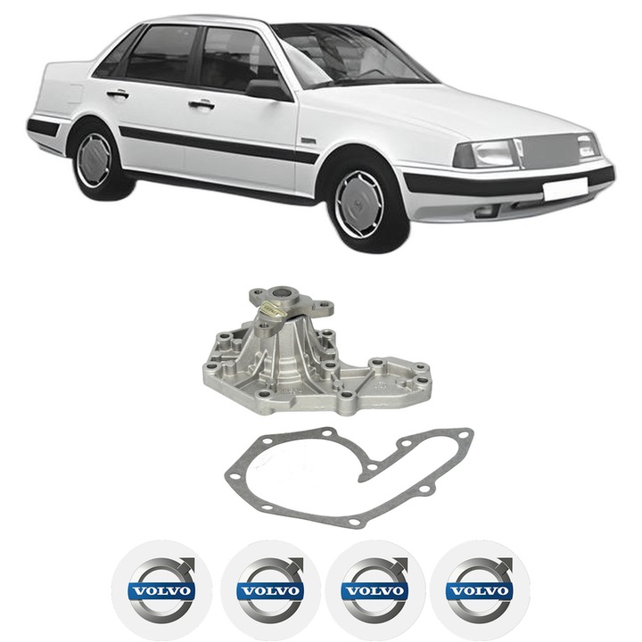 Pompa apa VOLVO 460 (464) 1.6 din 1992-1996 KW 61 CP 83 CMC 1596, Auto, HEPU, 4x Stikere auto cu VOLVO