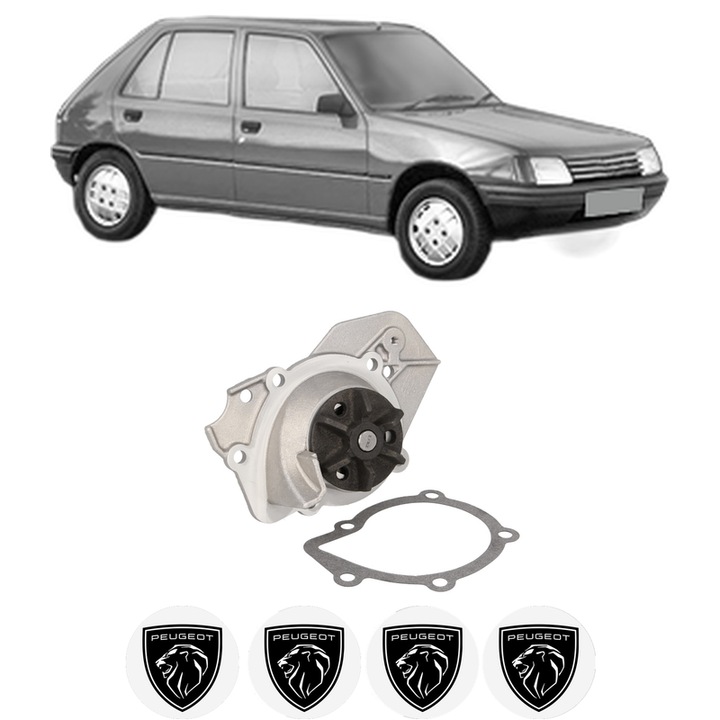 Pompa apa PEUGEOT 205 II (20A/C) 1.9 GTI din 1987-1989 KW 75 CP 102 CMC 1905, Auto, HEPU, 4x Stikere auto cu PEUGEOT