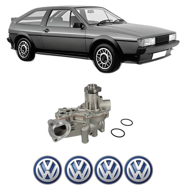 Pompa apa Volkswagen SCIROCCO (53B) 1.8 din 1985-1992 KW 70 CP 95 CMC 1781, Auto, HEPU, 4x Stikere auto cu Volkswagen