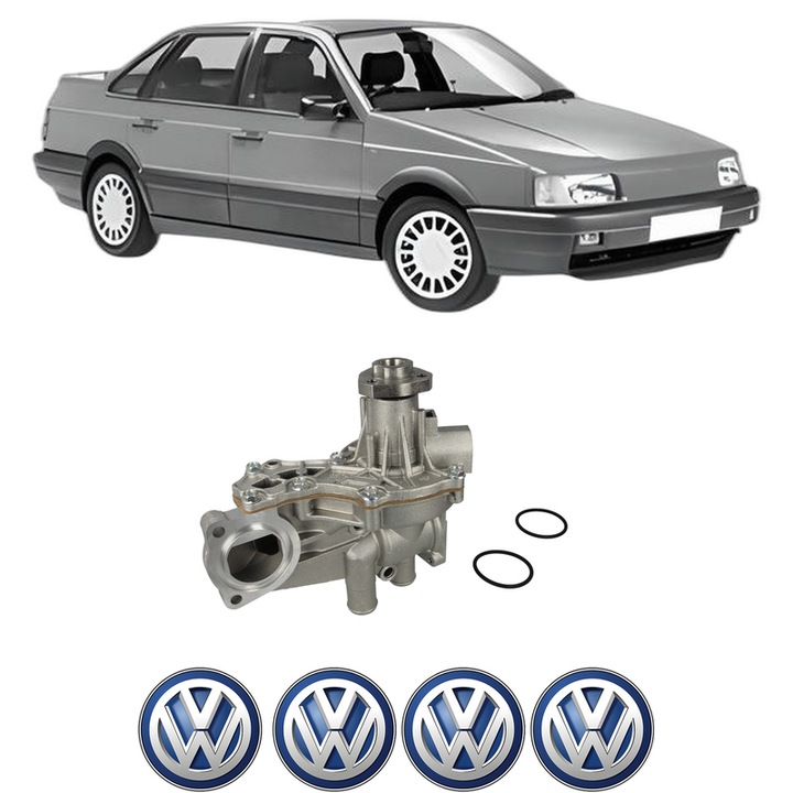 Pompa apa Volkswagen PASSAT B3/B4 (3A2, 35I) 1.6 TD din 1988-1993 KW 59 CP 80 CMC 1588, Auto, HEPU, 4x Stikere auto cu Volkswagen