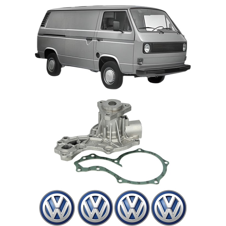 Pompa apa Volkswagen TRANSPORTER T3 Van (24_, 25_) 1.6 D din 1981-1987 KW 37 CP 50 CMC 1588, Auto, HEPU, 4x Stikere auto cu Volkswagen