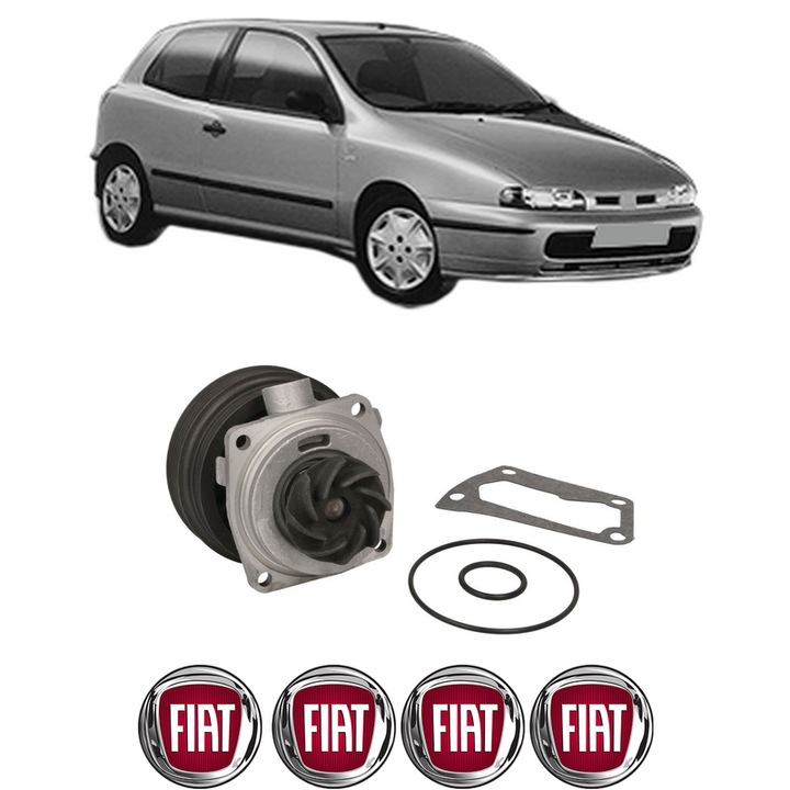 Pompa apa FIAT BRAVO I (182_) 1.6 16V (182.AH) din 1995-2001 KW 66 CP 90 CMC 1581, Auto, HEPU, 4x Stikere auto cu FIAT