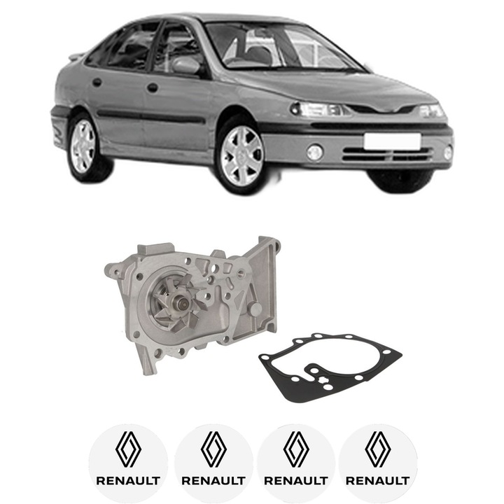 Pompa apa RENAULT LAGUNA I (B56_, 556_) 1.6 16V (B568, B561) din 1997-2001 KW 79 CP 107 CMC 1598, Auto, HEPU, 4x Stikere auto cu RENAULT