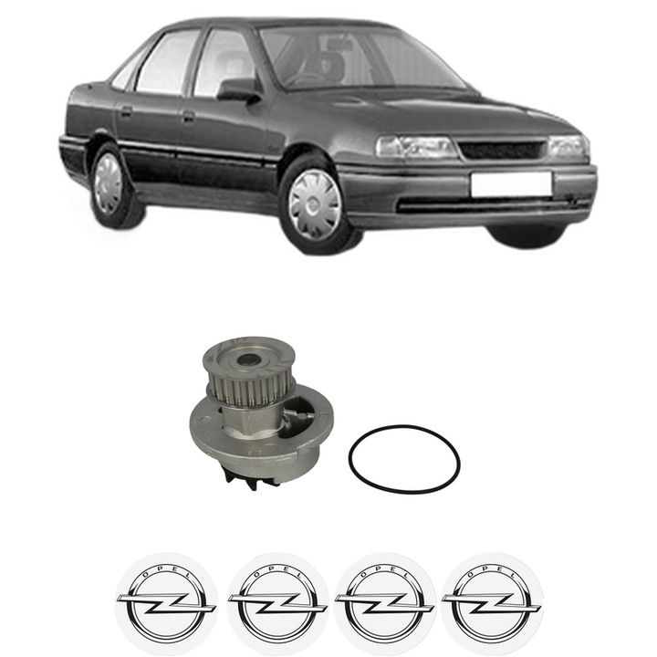 Pompa apa OPEL VECTRA A (J89) 1.6 (F19, M19) din 1992-1993 KW 51 CP 69 CMC 1598, Auto, HEPU, 4x Stikere auto cu OPEL