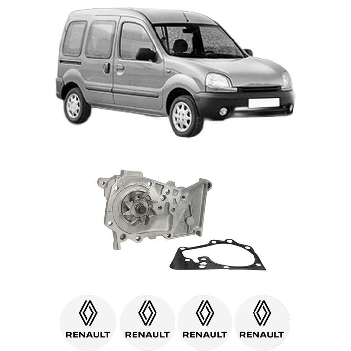 Pompa apa RENAULT KANGOO (KC0/1_) 1.6 16V din 2001 KW 70 CP 95 CMC 1598, Auto, HEPU, 4x Stikere auto cu RENAULT
