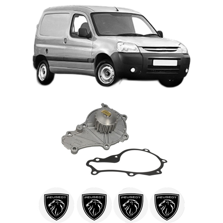 Pompa apa PEUGEOT PARTNER Box Body/MPV 1.6 HDi 16V din 2008 KW 66 CP 90 CMC 1560, Auto, HEPU, 4x Stikere auto cu PEUGEOT